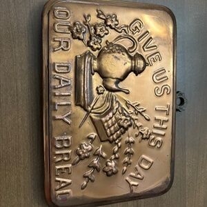 Give Us This Day Copper Wall Hanging